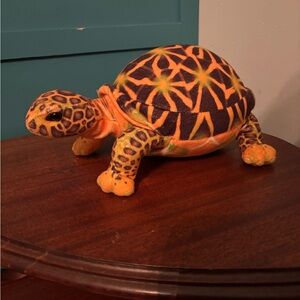 Adventure Planet Orange Turtle Plush Toy